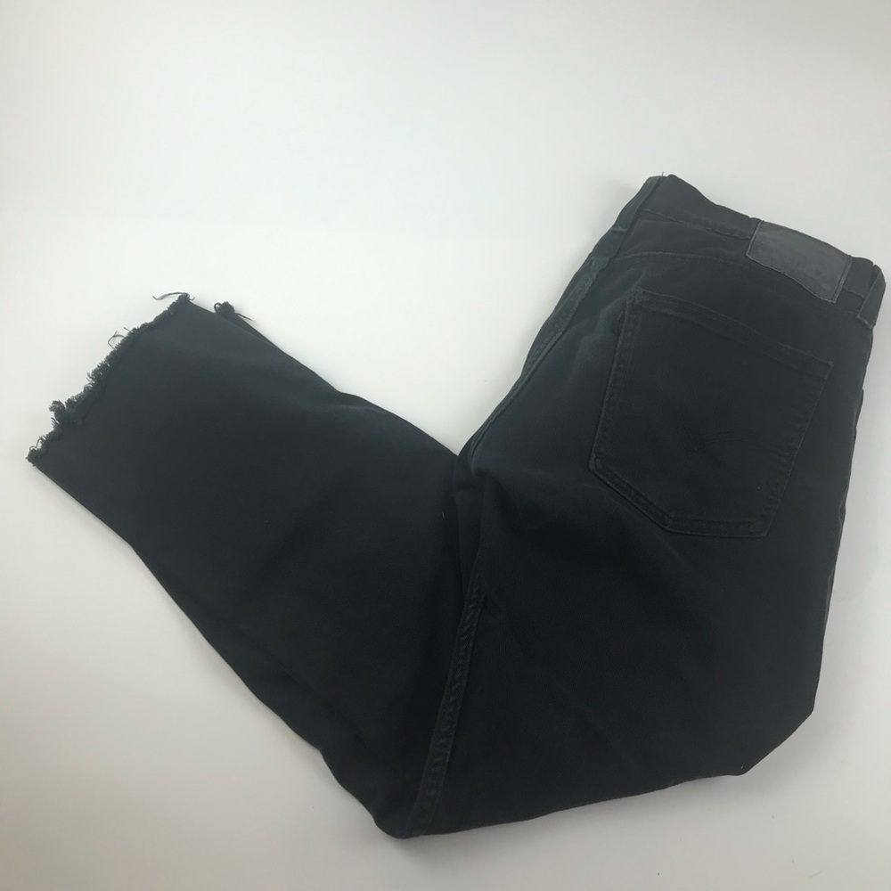 Levi’s 513 black distressed jeans 32 x 27”